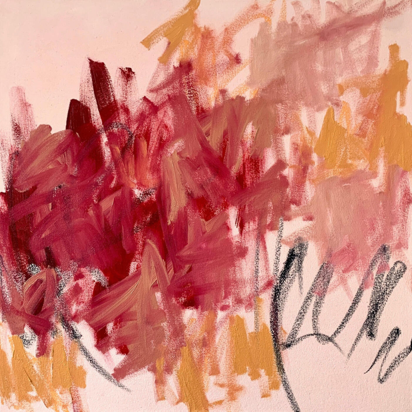 Peony - Oil On Canvas 30" x 30" - $2312 CAD