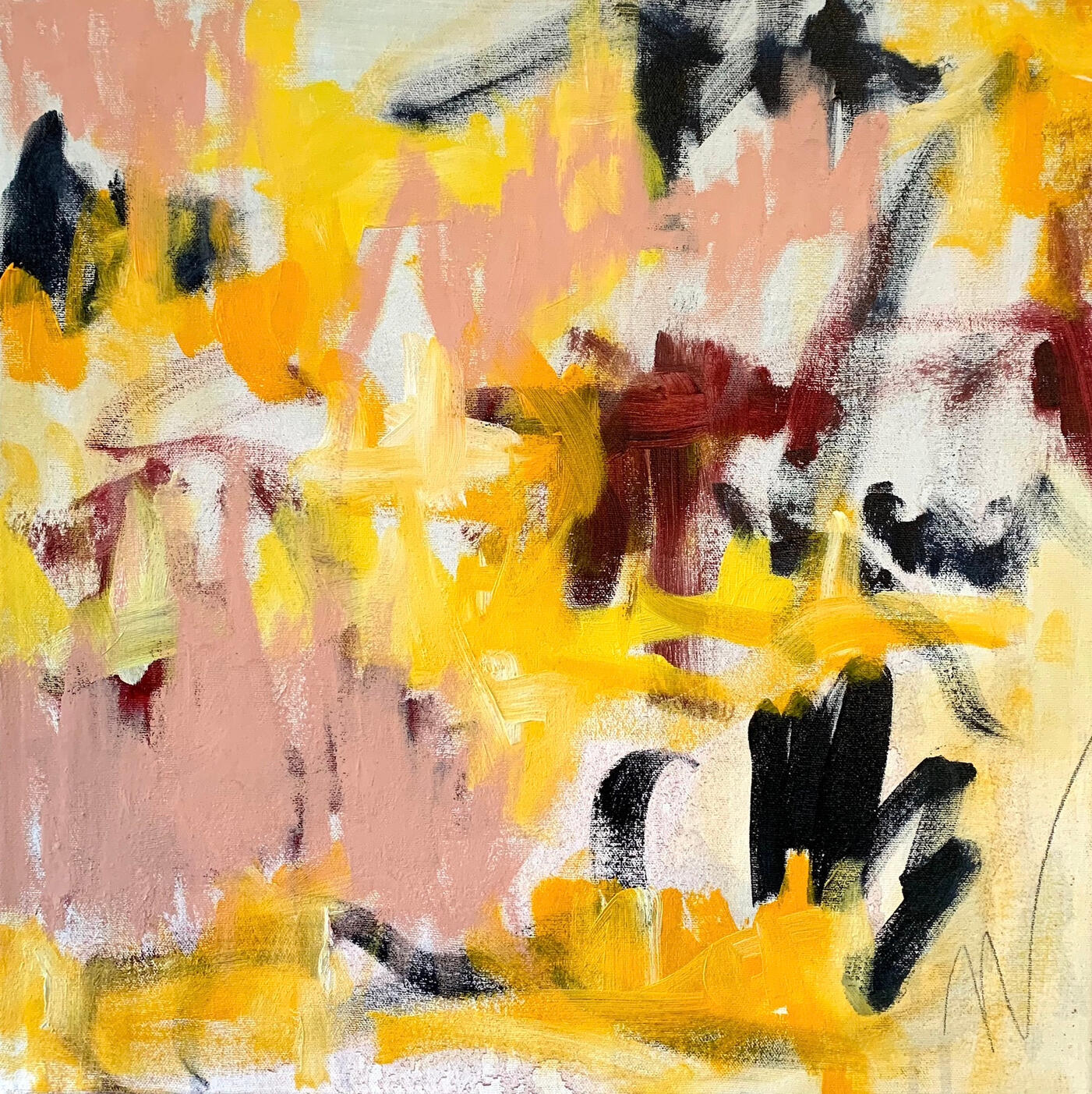 Oil On Canvas, 18" x 18"